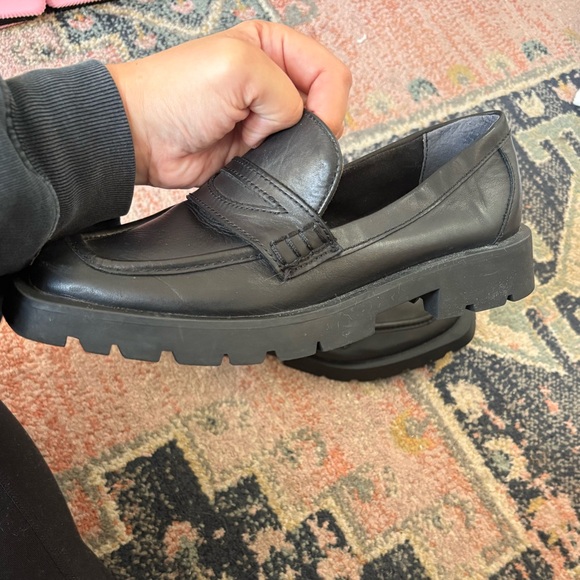 Dolce Vita Black Leather Loafers Size 7.5 - Picture 7 of 10